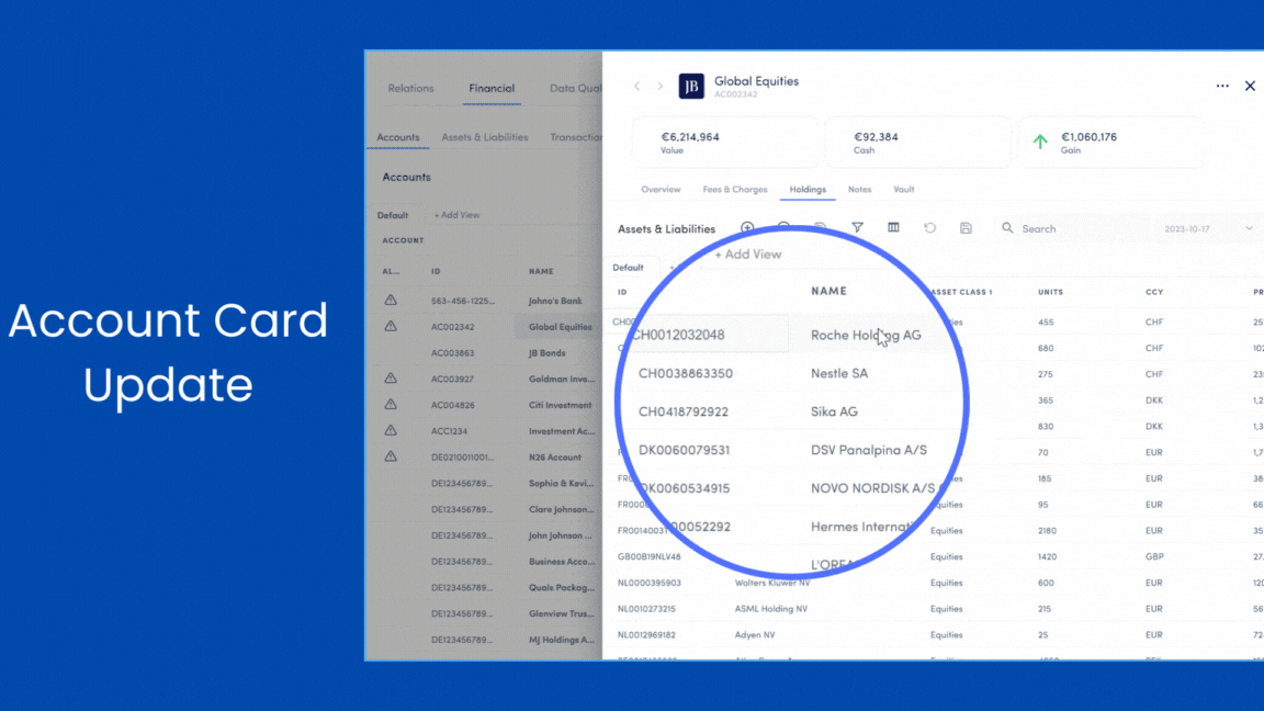 Account card updates - GIF